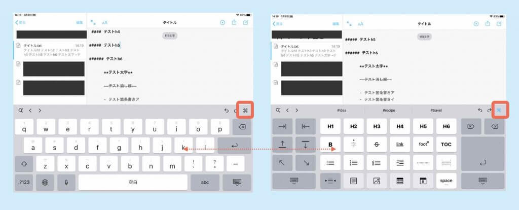 ブログ下書きアプリ3「IA WRITER」の文字装飾とマークアップ例
